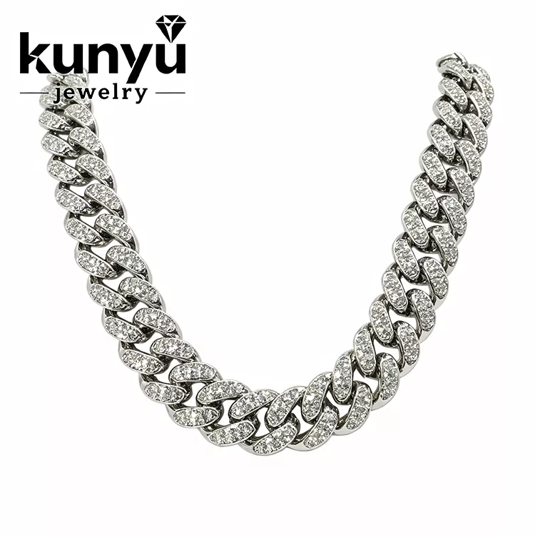 گردنبند لینک کوبایی Bling