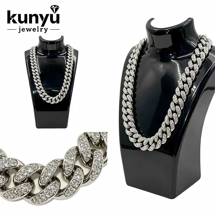 گردنبند لینک کوبایی Bling