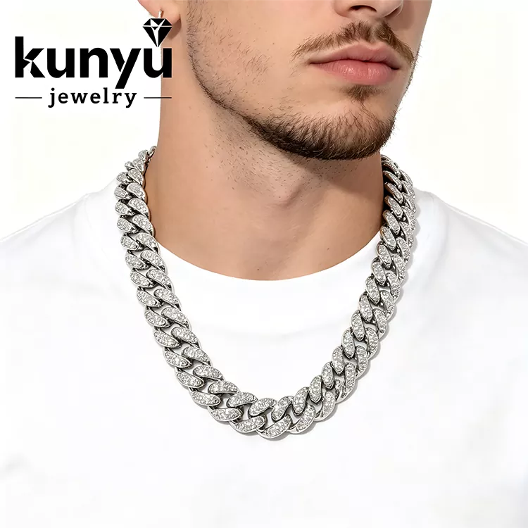 گردنبند لینک کوبایی Bling